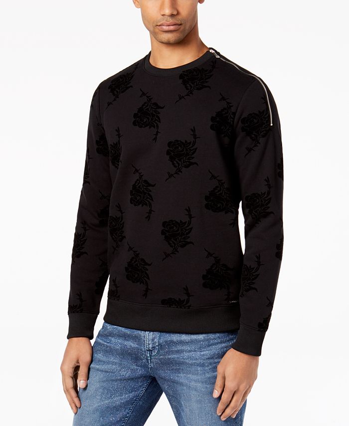 GUESS Men's Flocked Sweater Macy's