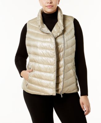 calvin klein plus size quilted vest