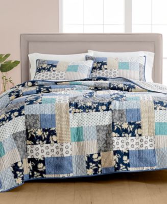 Martha Stewart Collection CLOSEOUT! Contrast Patchwork Cotton ...