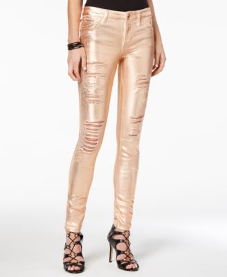 guess metallic jeans