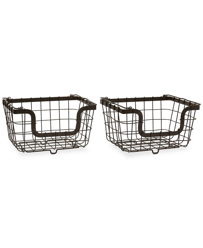 Mikasa Gourmet Basics By General Store Set of 2 Stacking Organization