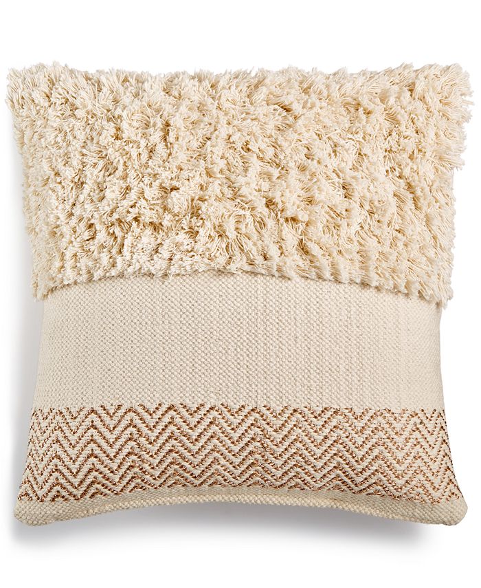 Lacourte LAST ACT! Risha Textureblocked 20" Square Decorative Pillow