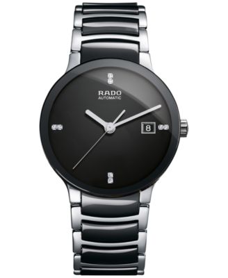 rado men's centrix diamonds bracelet watch