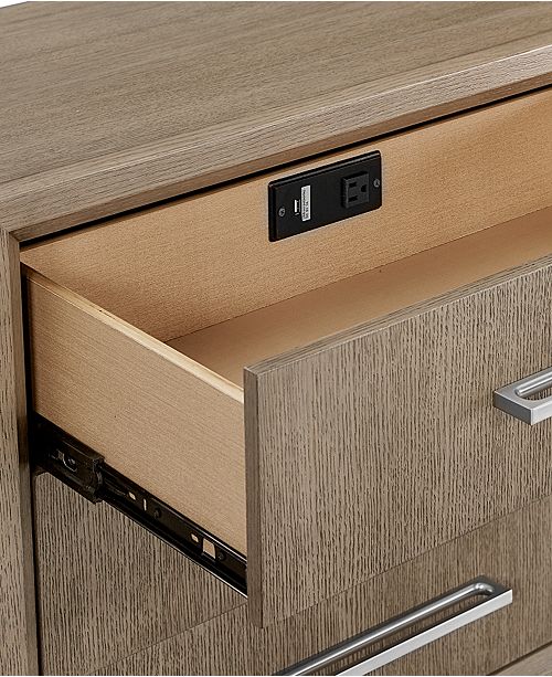 Furniture Rachael Ray Highline Usb Power Outlet Nightstand Reviews Furniture Macy S