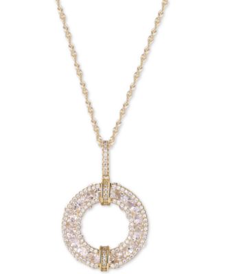 Macy's - Cubic Zirconia Circle Pendant Necklace
