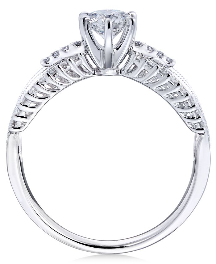 Macy's Diamond Engagement Ring (3/4 ct. t.w.) in 14k White Gold Macy's