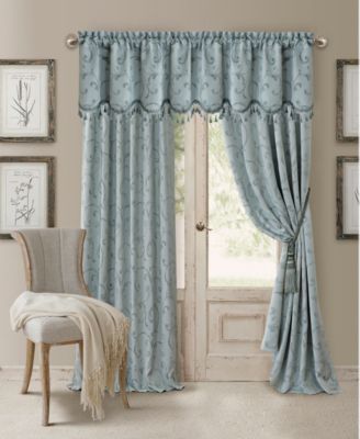Elrene Home Fashions - Elrene Mia Jacquard 52" x 84" Blackout Curtain Panel