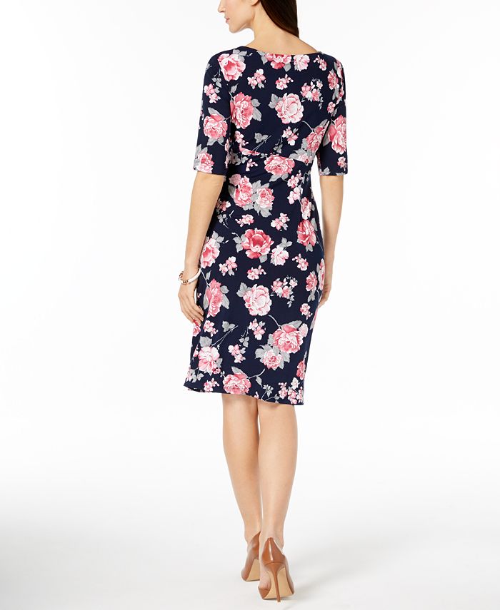 Connected Floral-Print Sarong Dress - Macy's