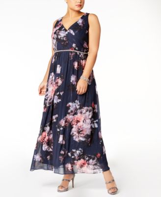 SL Fashions - Plus Size Embellished Maxi Dress