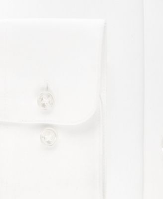 Calvin Klein Men's Classic-Fit Non-Iron Performance Herringbone Dress Shirt