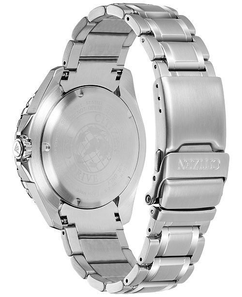 Citizen Eco-Drive Men's Promaster Diver Stainless Steel Bracelet Watch 44mm & Reviews - All Fine