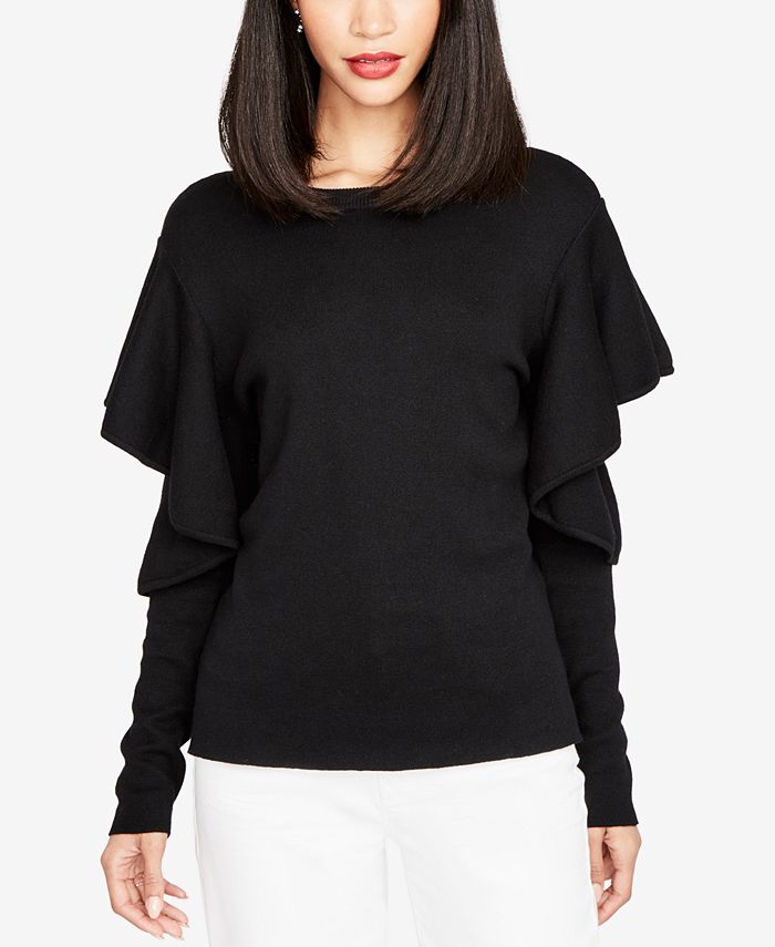 RACHEL Rachel Roy Ruffled Sweater, Created for Macy's & Reviews ...