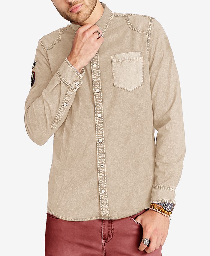 Buffalo David Bitton Men's Patch Denim Shirt Macy's