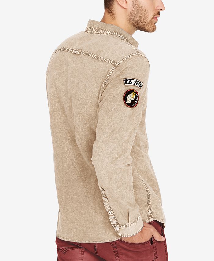 Buffalo David Bitton Men's Patch Denim Shirt Macy's