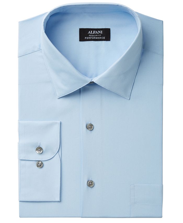 Alfani Men's Regular Fit Solid Shirt Green Size Large