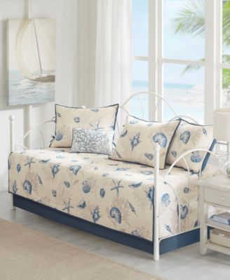 Bayside Reversible Printed Microfiber 6-Pc. Coverlet Set, Daybed