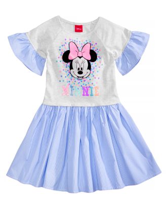 Disney - Layered-Look Minnie Mouse Dress, Little Girls (2-6X)