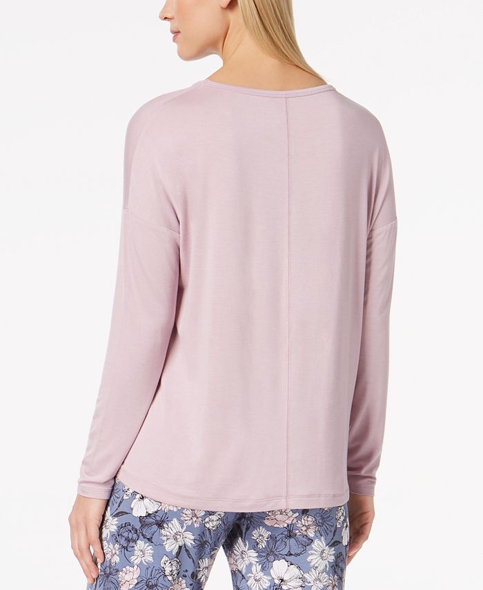 Alfani Knit Loose Pajama Top, Created for Macy's & Reviews - Bras ...