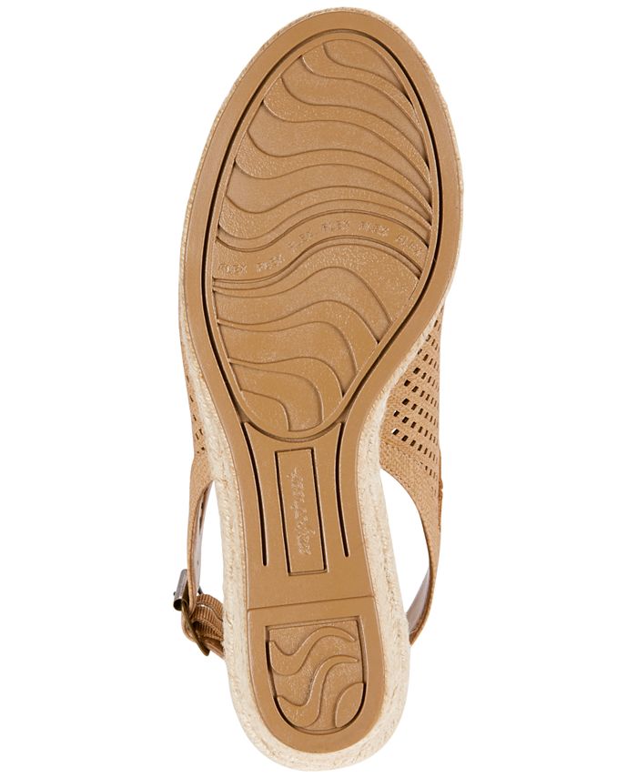 Wedge Sandals For Women Easy Street Womens Stacy Black Wedge