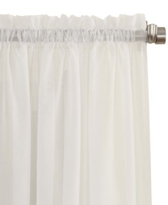 Crushed Voile Sheer Rod Pocket Curtain Panel