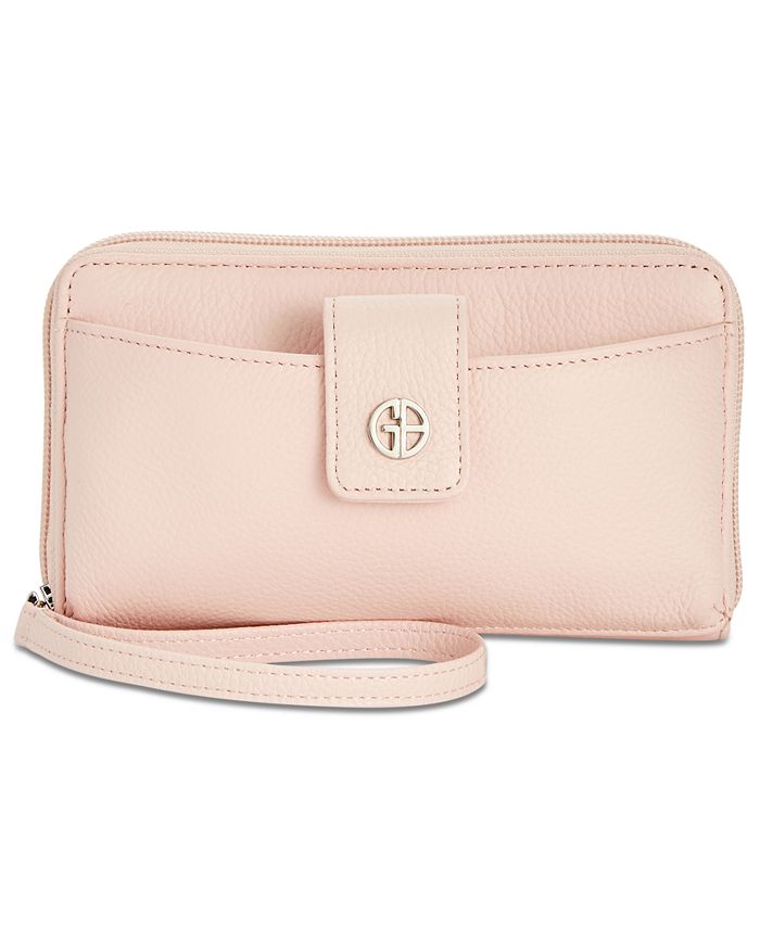 Giani Bernini Softy Leather All in One Wallet, Created for Macy's - Red