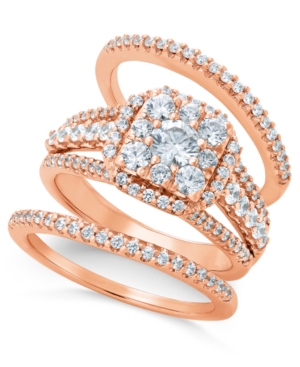 image of Diamond Bridal Set (1-1/2 ct. t.w.) in 14k Rose Gold