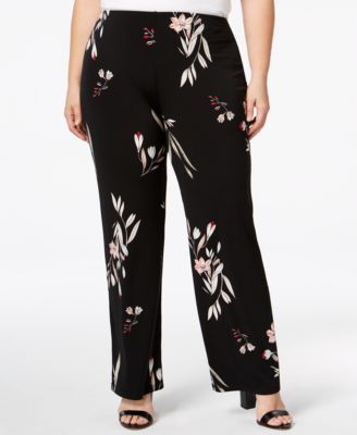 macy's alfani plus size pants