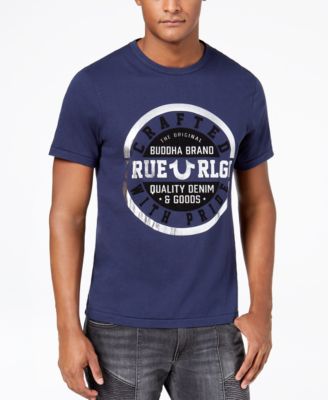 true religion metallic print t shirt