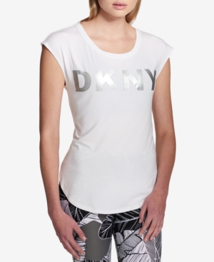 DKNY SPORT LOGO GRAPHIC TOP