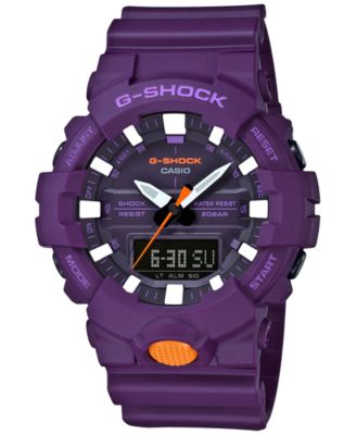 G-Shock - Men's Analog-Digital Purple Resin Strap Watch 48.6mm