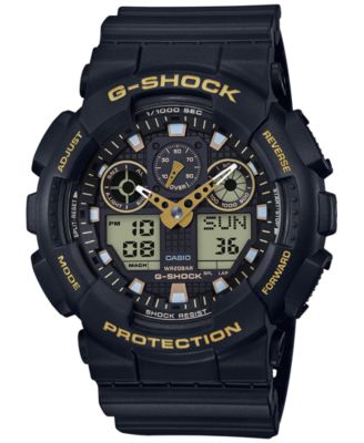 G-Shock - Men's Analog-Digital Black Resin Strap Watch 51.2mm