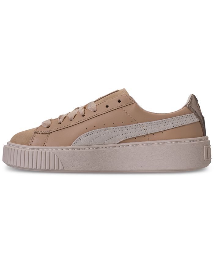 Puma Women's Basket Platform Up Casual Sneakers from Finish Line - Macy's