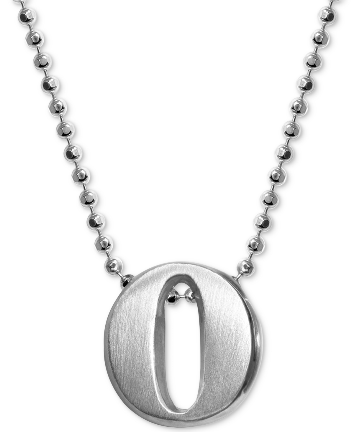Little Letter by Alex Woo Initial Pendant Necklace in Sterling Silver - Z