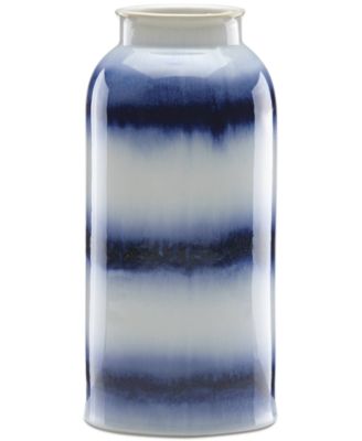 Lenox - Painted Indigo Drip Glaze Tall Vase