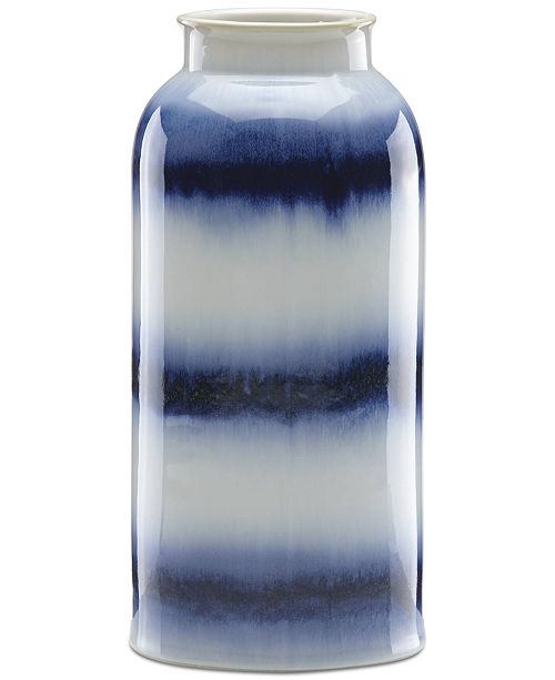 Lenox Painted Indigo Drip Glaze Tall Vase Reviews Home Decor