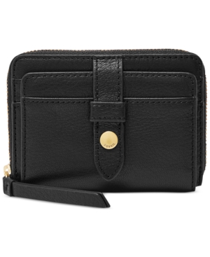 FOSSIL FIONA LEATHER ZIP WALLET