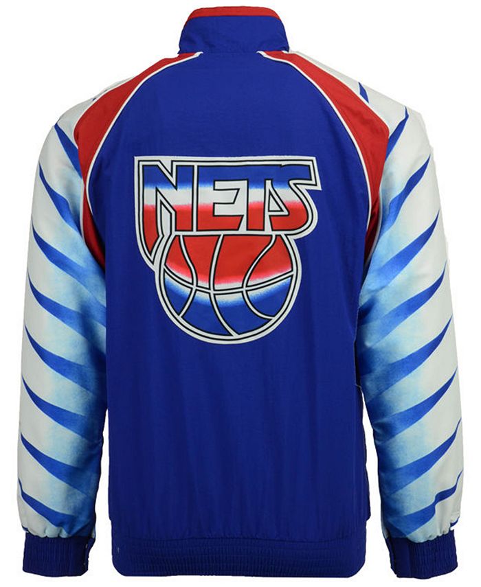 Mitchell & Ness Men's New Jersey Nets Authentic Warm Up Jacket - Macy's