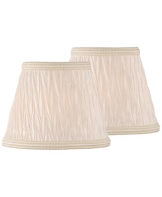 Lite Source - Set of 2 Clip-on 5" Pleated Coolie Chandelier Shade