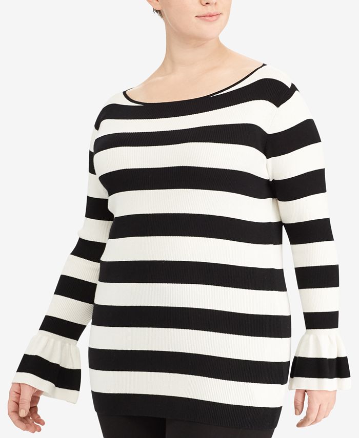Lauren Ralph Lauren Plus Size Striped Sweater Macy's