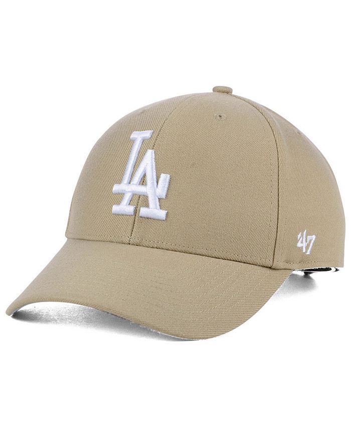 47 Brand Los Angeles Dodgers Cap B-MVP12WBV-BN, Unisex, czapki z daszkiem,  Beige/Blue