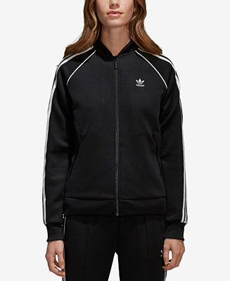 adidas Women's Adicolor Superstar 3-Stripe Track Jacket - Macy's