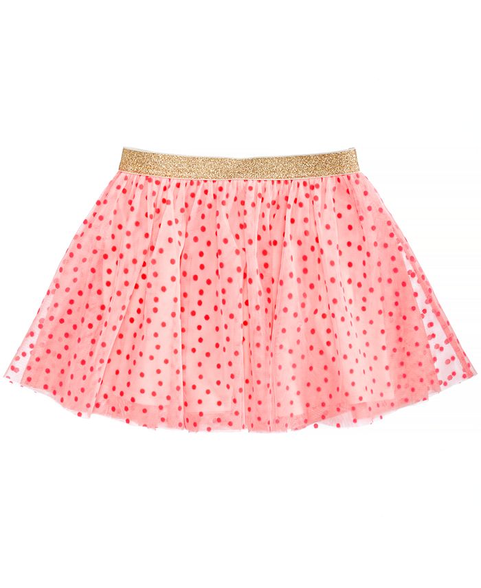 Epic Threads Flocked Dot-Print Skirt, Little Girls, Created for Macy's ...