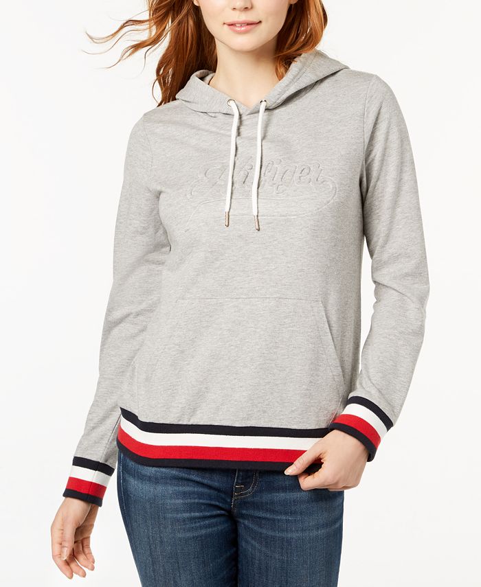 Tommy Hilfiger Embossed Logo Hoodie, Created for Macy's Macy's