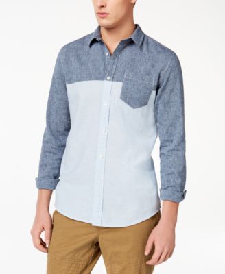 macy's denim shirt