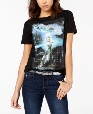 Star Wars - Juniors'  Rey Boyfriend T-Shirt