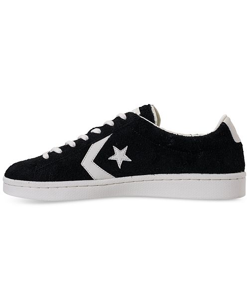 Converse Men's Pro Leather 76 Vintage Suede Low Top Casual Sneakers ...