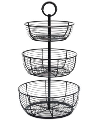 Mikasa Round Wrap 3-Tiered Basket - Macy's