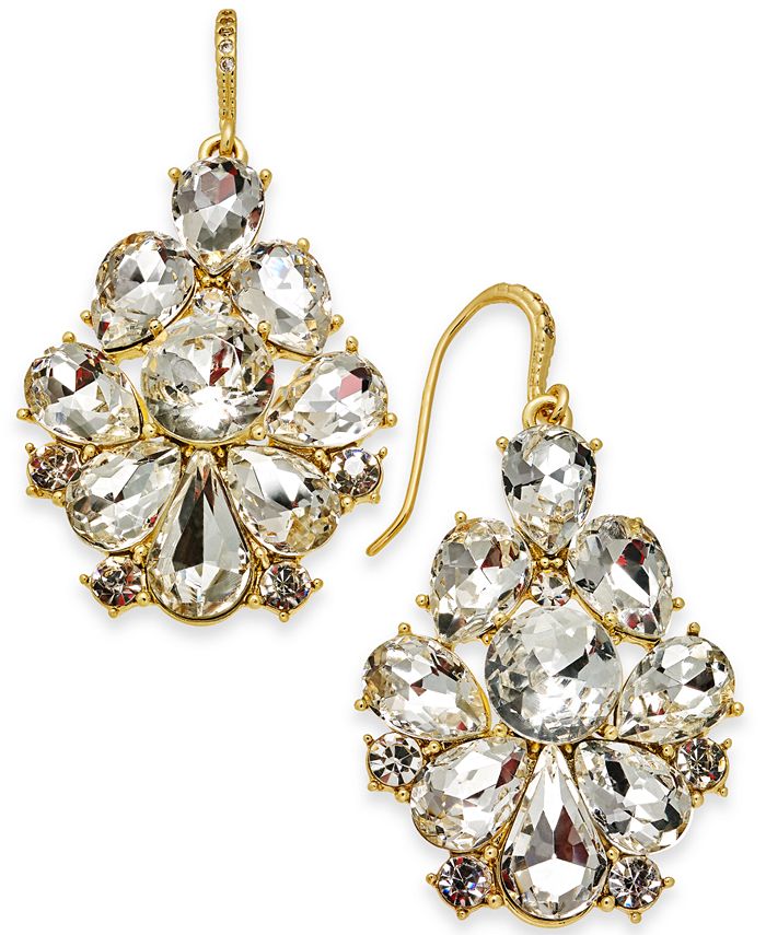 Charter Club GoldTone Dramatic Crystal Earrings, Created by Macy's Macy's