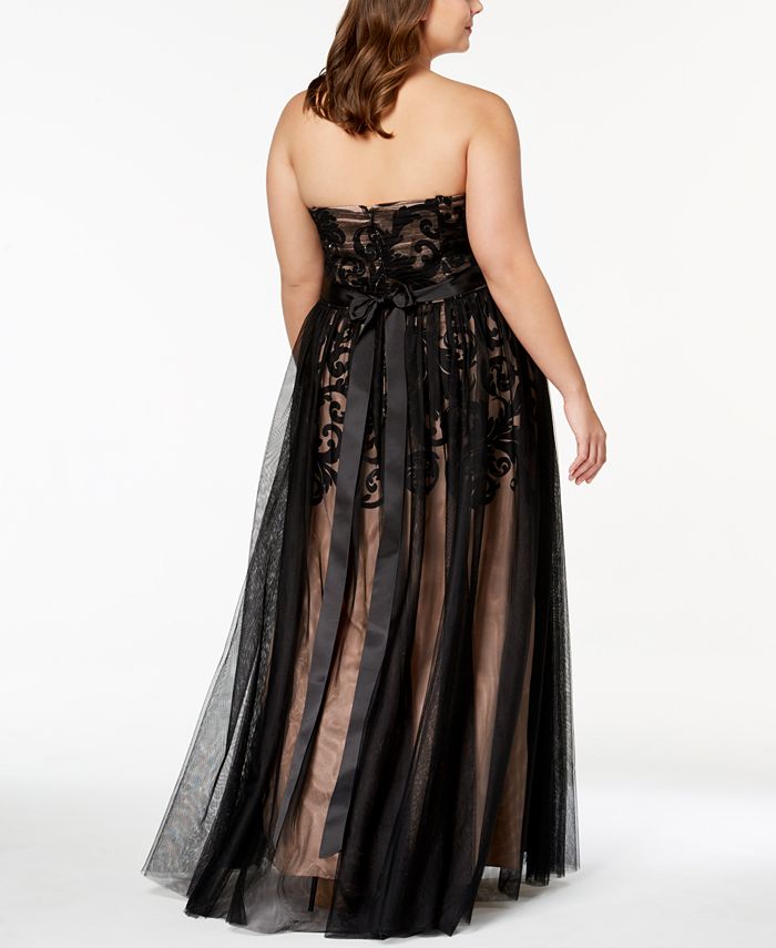 betsy and adam plus size gowns