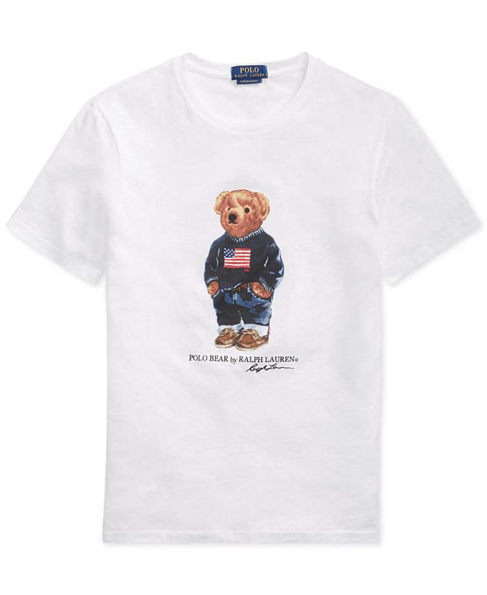 Polo Ralph Lauren Men's Custom Slim Fit Polo Bear T-Shirt - Macy's